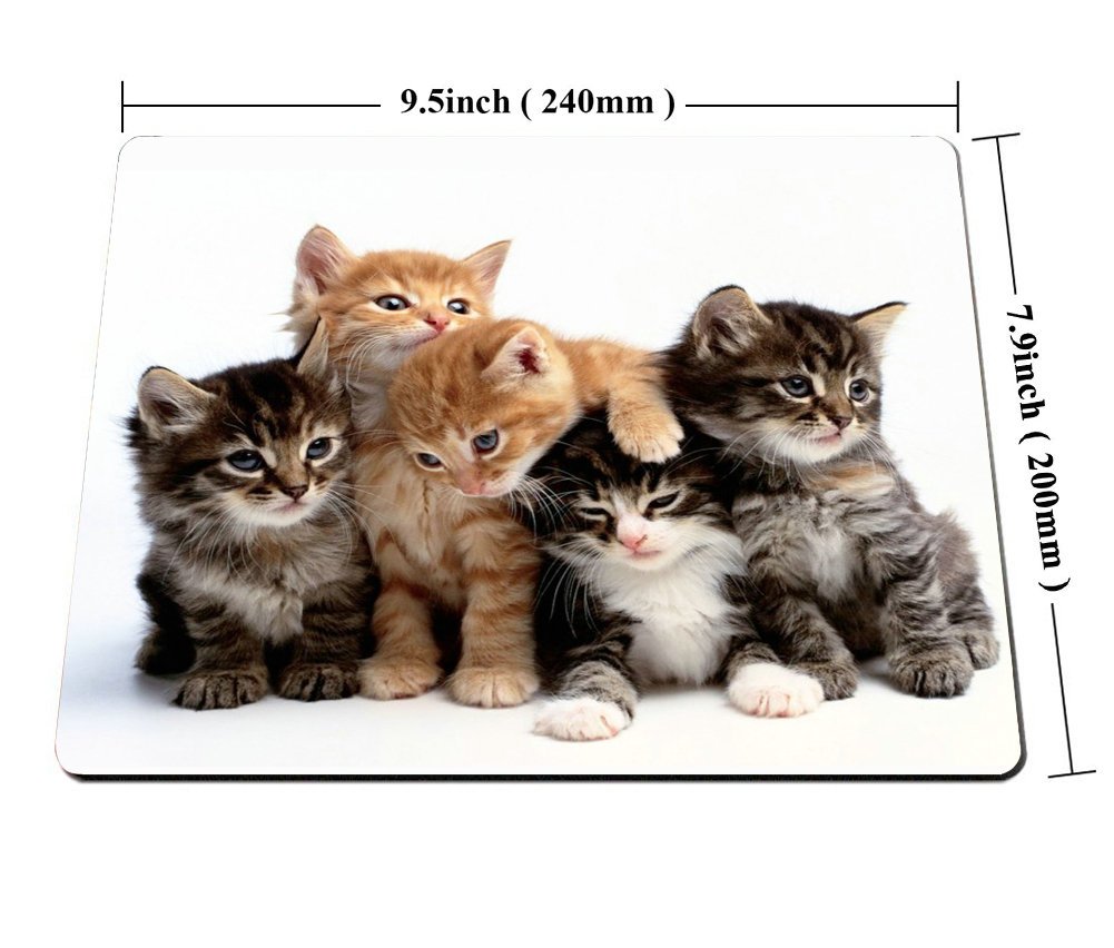 Premium Non-Slip Cat-Themed Mouse Pad for Computers & Laptops - Cute Kitten Family Design - Perfect for Office, Gaming & Home Workspace Accessories