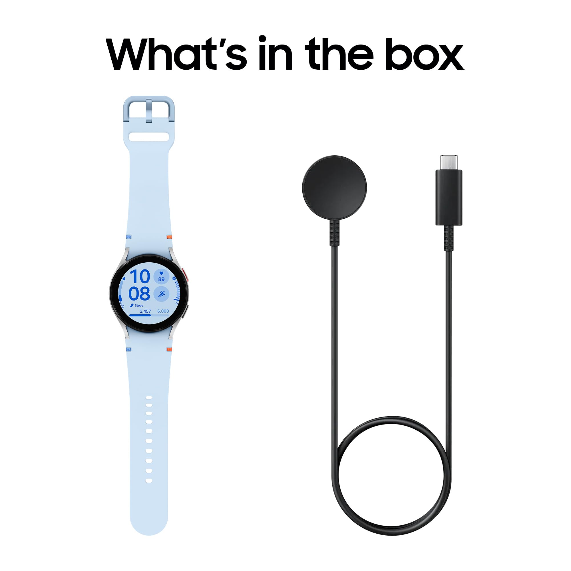 Samsung Galaxy Watch FE Smartwatch - 40mm Silver Bluetooth Fitness Tracker with Health Monitoring, 3-Year Warranty (UK Version) - Perfect for Running, Swimming & Daily Activity Tracking