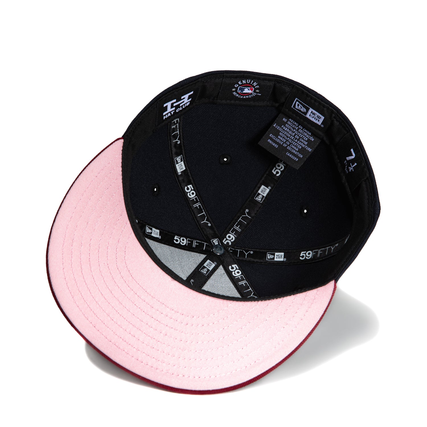 New Era 59Fifty Cleveland Indians MLB Baseball Cap with Progressive Field Patch - Navy & Cardinal Red Alternate Hat for Men | Game Day, Sports Fan Gear, Casual Wear