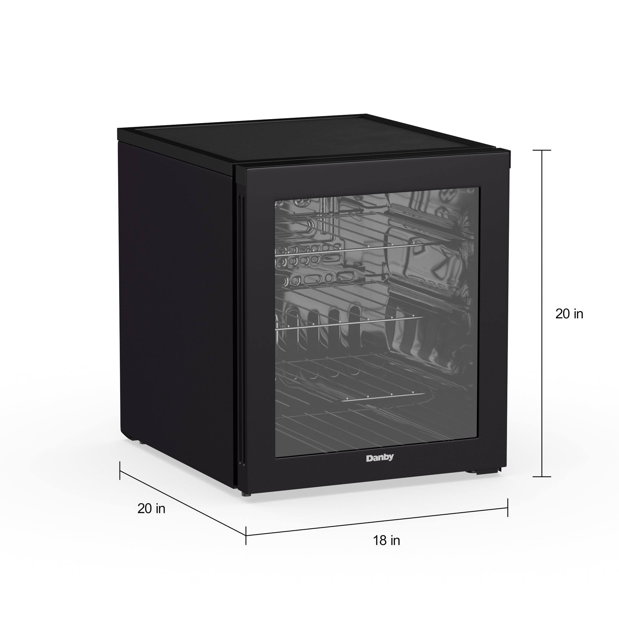 Danby DWC018A1BDB 16 Bottle Freestanding Wine Cooler - Black Stainless Steel Wine Fridge for Home, Kitchen, or Bar - Perfect for Wine Storage & Entertaining