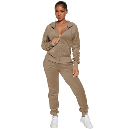 Hoodie/Jogger Pants-light Bown