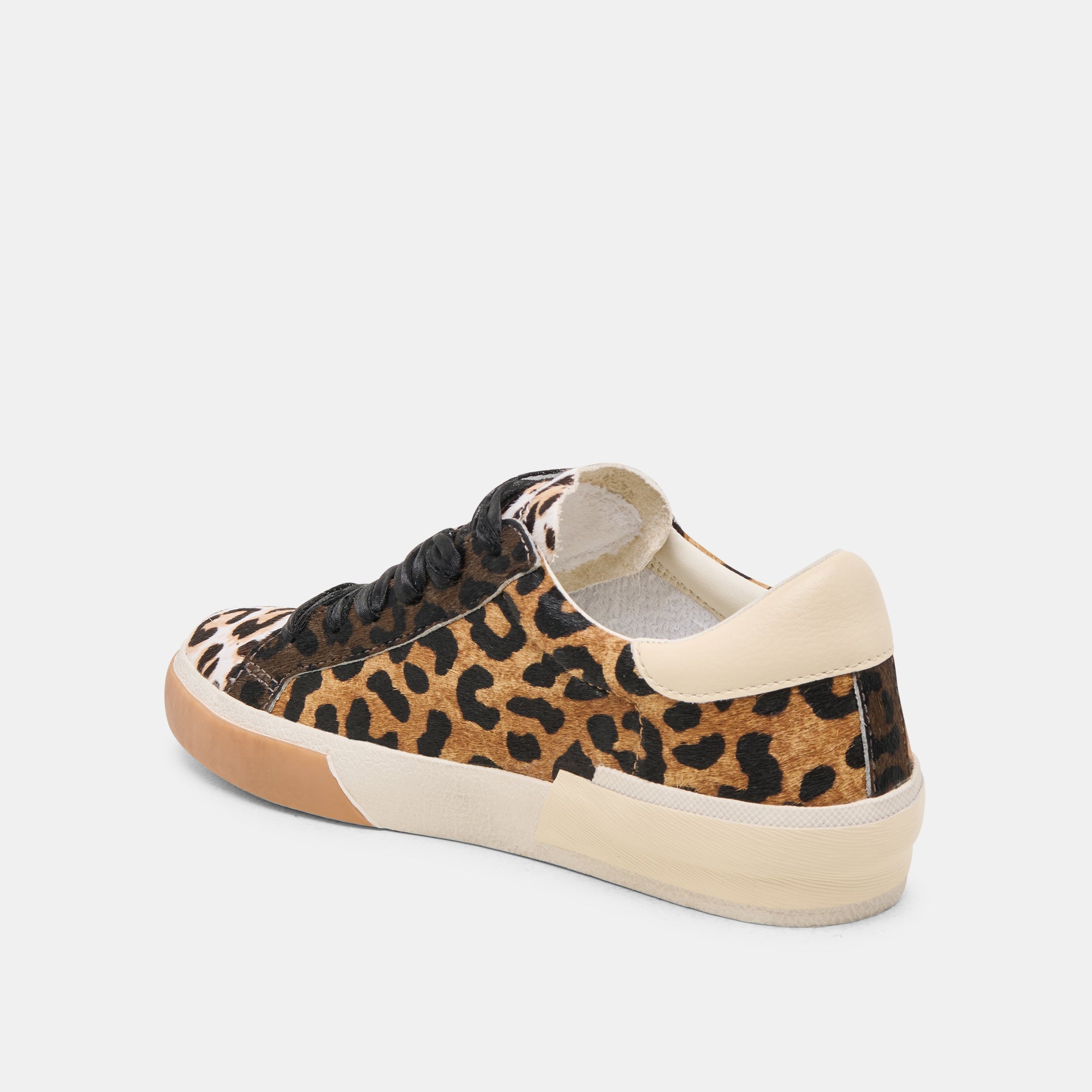 ZINA Women's Sneakers in Tan Multi Calf Hair - Stylish & Comfortable Casual Shoes for Everyday Wear, Walking, and Light Activities