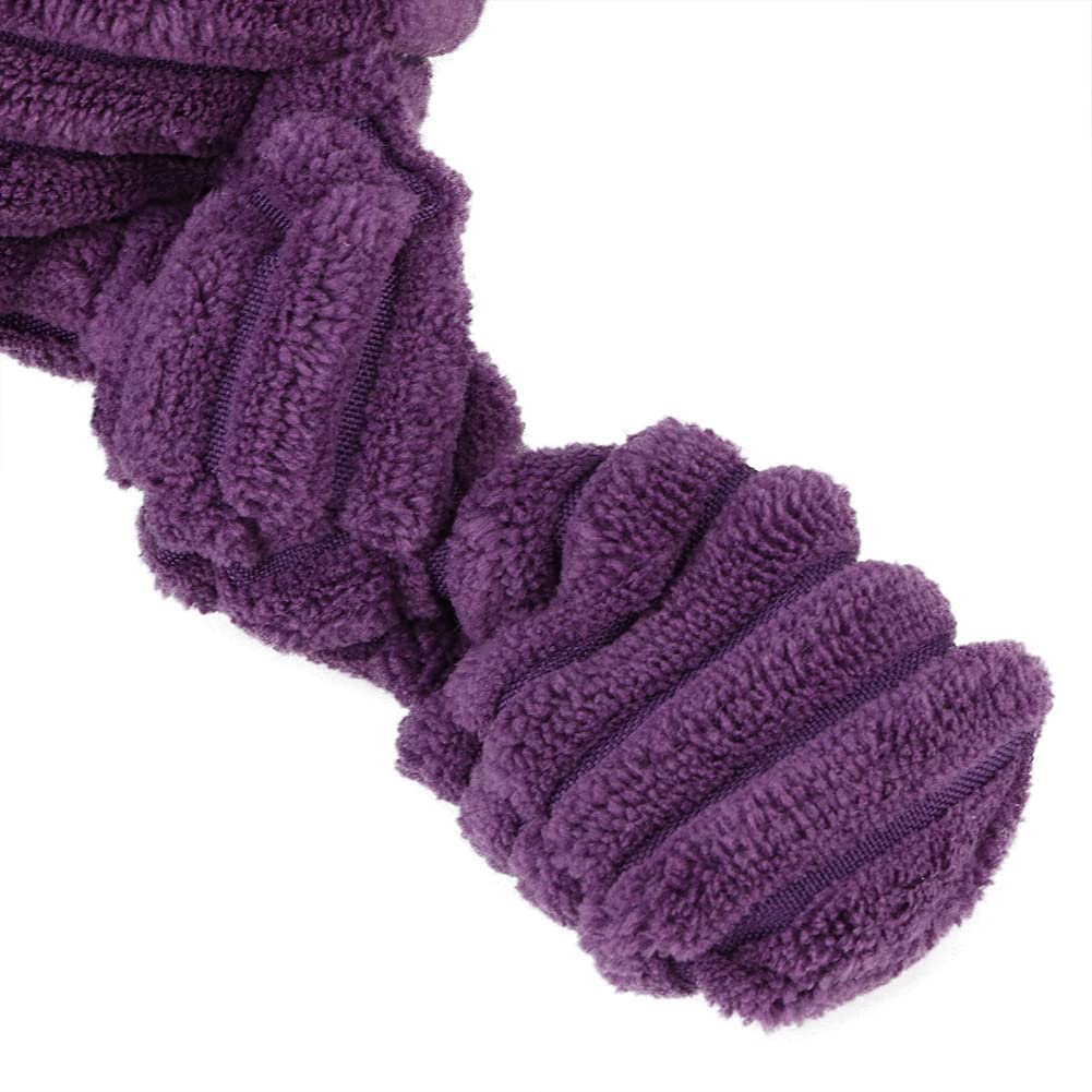 Evonecy Soft Plush Dog Toy for Small & Large Dogs - Interactive Chew Toy for Puppies & Adult Dogs - Durable & Safe Pet Play Toy (Purple) - Perfect for Indoor Play, Training & Cuddling