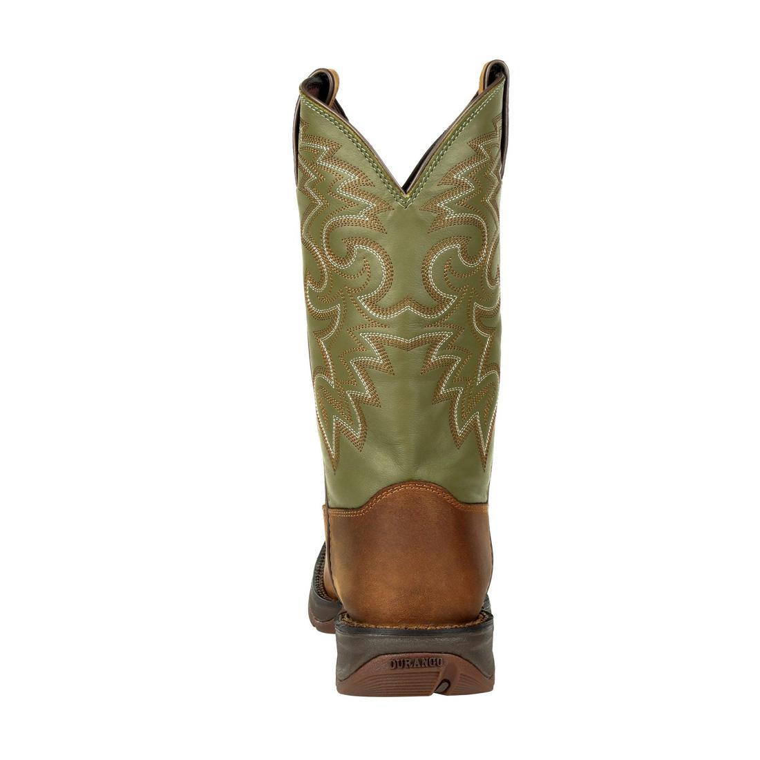 Rebel Coffee & Cactus Western Boots - Women's Pull On Cowboy Boots for Country Dancing, Rodeo & Casual Wear