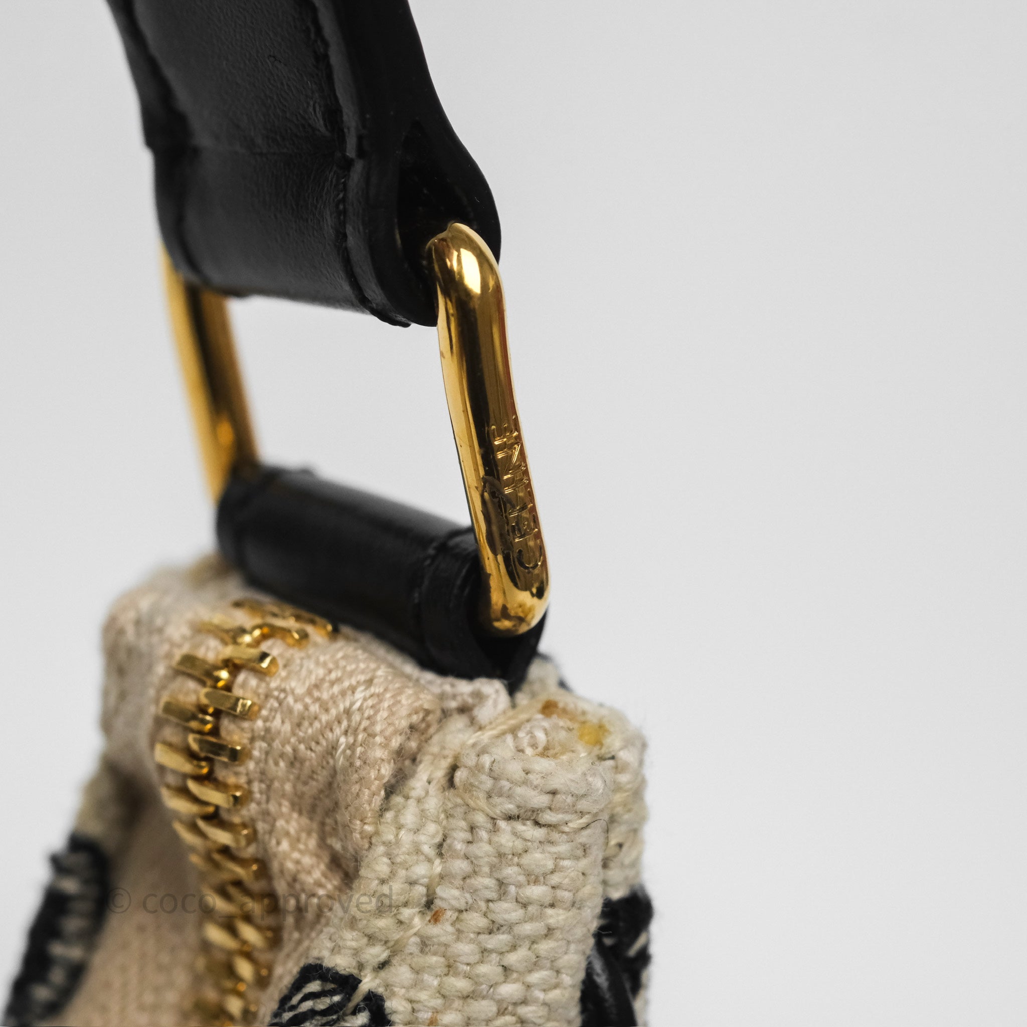 Celine Medium Ava Bag Triomphe Embroidered Black Natural Leather Crossbody Purse - Perfect for Work, Travel & Everyday Use