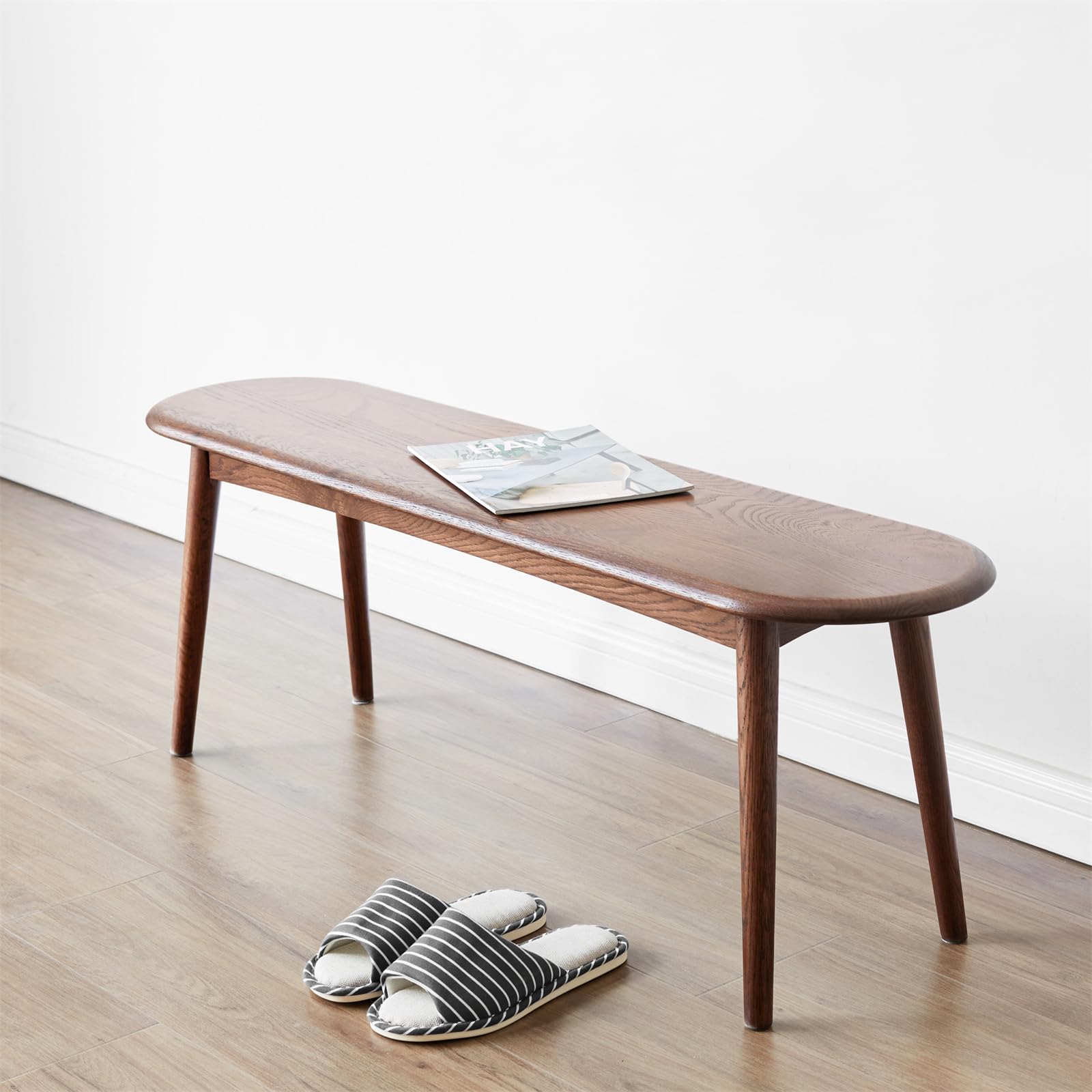 Solid Oak Wood Dining Bench - 47.24