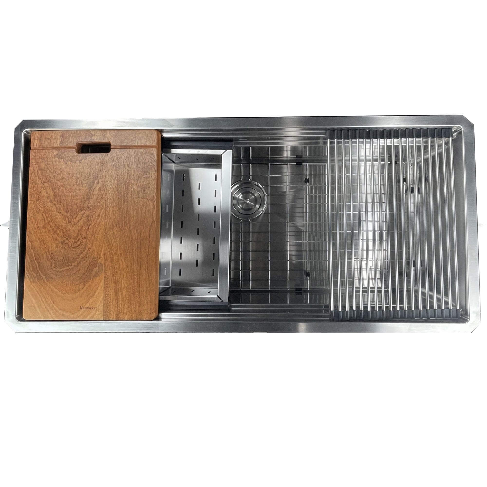 42-Inch Nantucket Pro Series Large Single Bowl Stainless Steel Kitchen Sink with Accessories - Perfect for Food Prep, Dishwashing & Commercial Kitchens | Model SR PS 4220 16