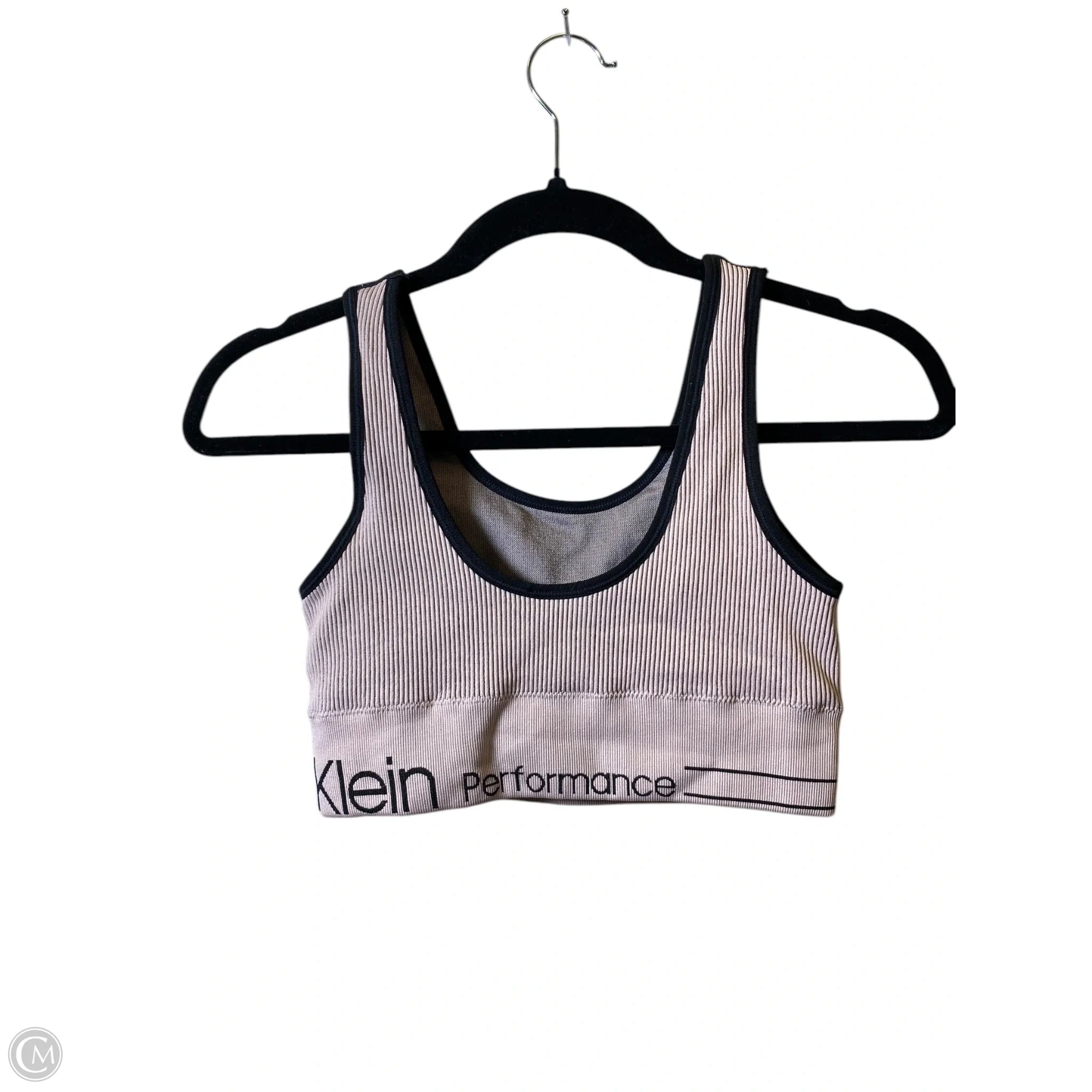 Calvin Klein Women's Athletic Sports Bra - Black & Pink, Size S - Perfect for Yoga, Running & Gym Workouts