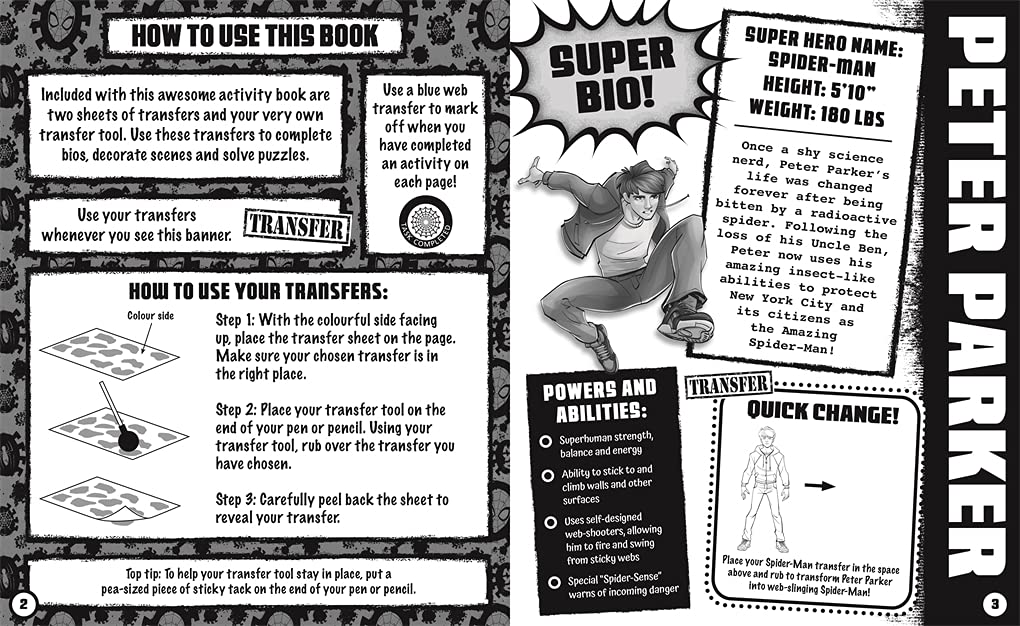 Marvel Spider-Man Kids Activity Book - Superhero Coloring & Sticker Fun for Boys & Girls - Perfect for Birthday Gifts, Travel Entertainment & Creative Play