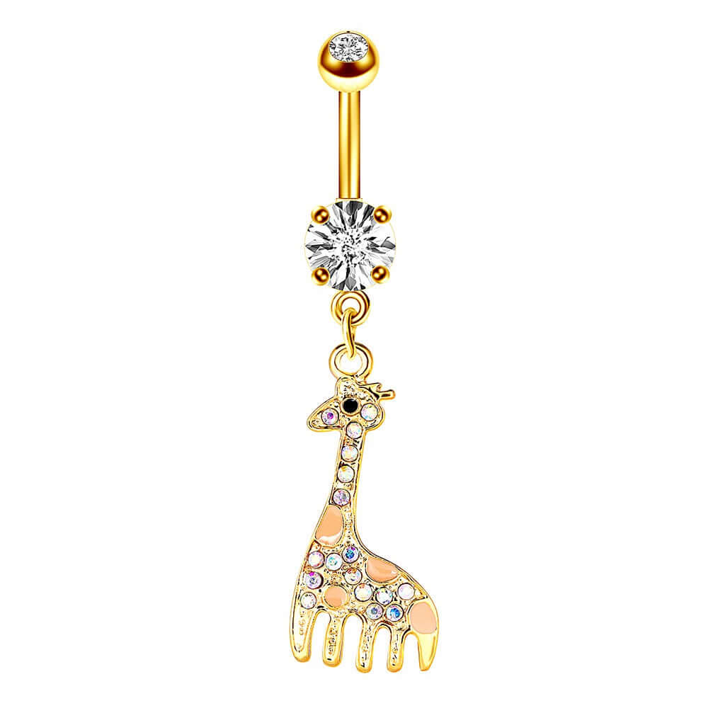 Elegant Giraffe Tassel Belly Button Rings | C186 | Perfect for Summer Beach Parties, Music Festivals & Boho Fashion Accessories