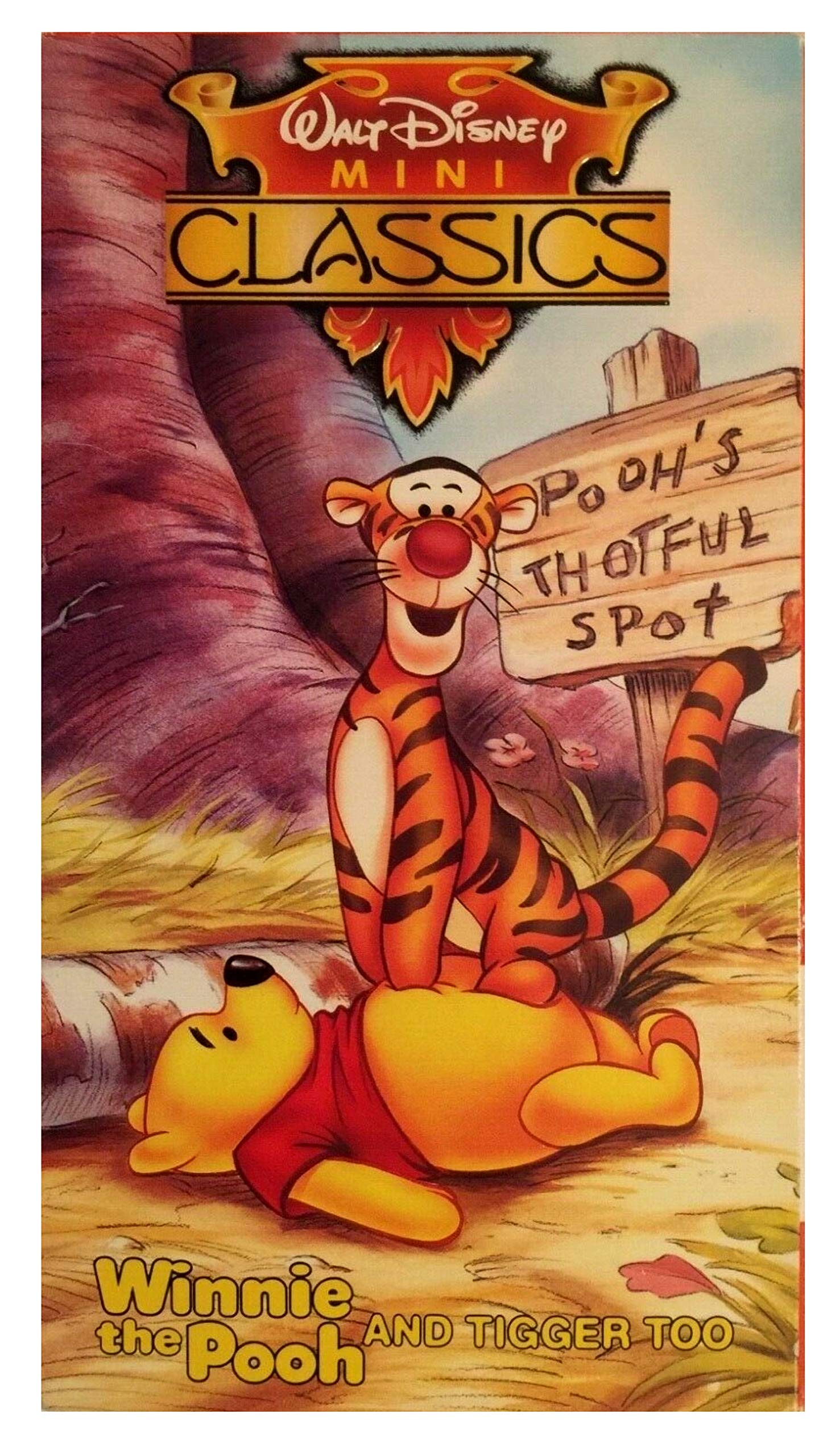 Winnie the Pooh and Tigger Too VHS - Mini Classics Collection | Disney Animated Movie for Kids, Family Movie Night, Vintage Cartoon Gift