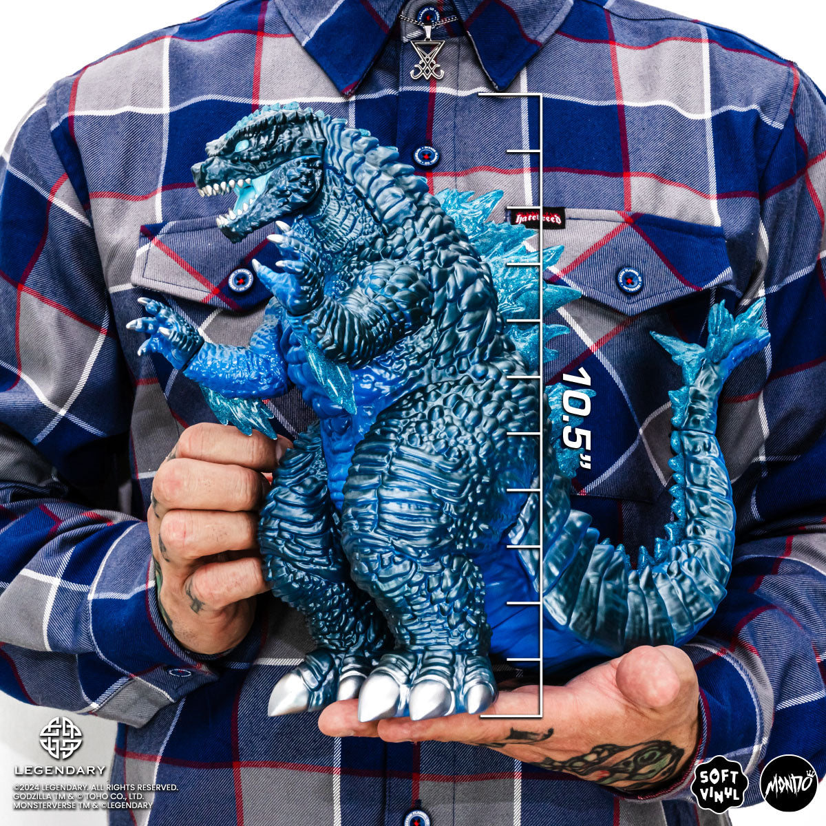 Godzilla x Kong: The New Empire Soft Vinyl Figure - Energized Variant Collectible Toy for Movie Fans & Collectors | Perfect for Display, Gifts, and Anime Conventions