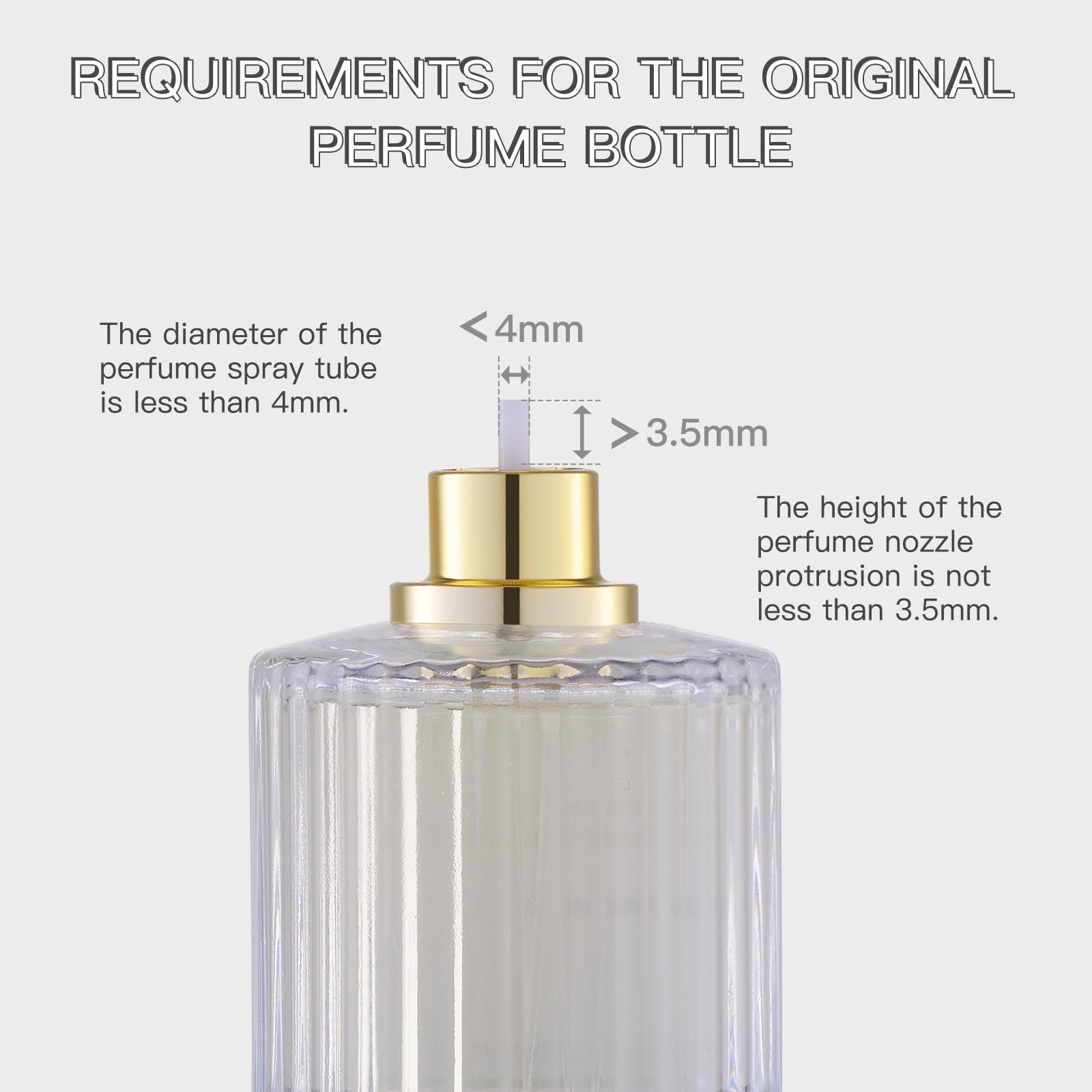 5ML Refillable Travel Perfume Atomizer Bottle - Portable Cologne Sprayer, Leak-Proof Pocket Perfume Dispenser (Gold) | Perfect for Airplane Carry-On, Gym Bag & Everyday Fragrance Touch-Ups