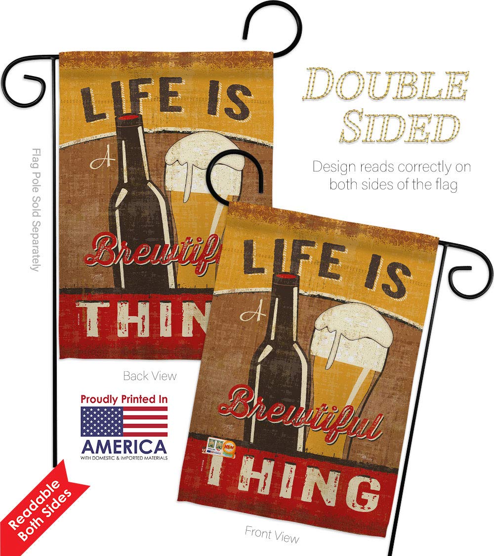 Sweet Life Humor Garden House Flags Set - Double-Sided 28x40 Inch Funny Quote Yard Banner, Made in USA - Perfect for Outdoor Decor, Patio & Backyard Gift Ideas