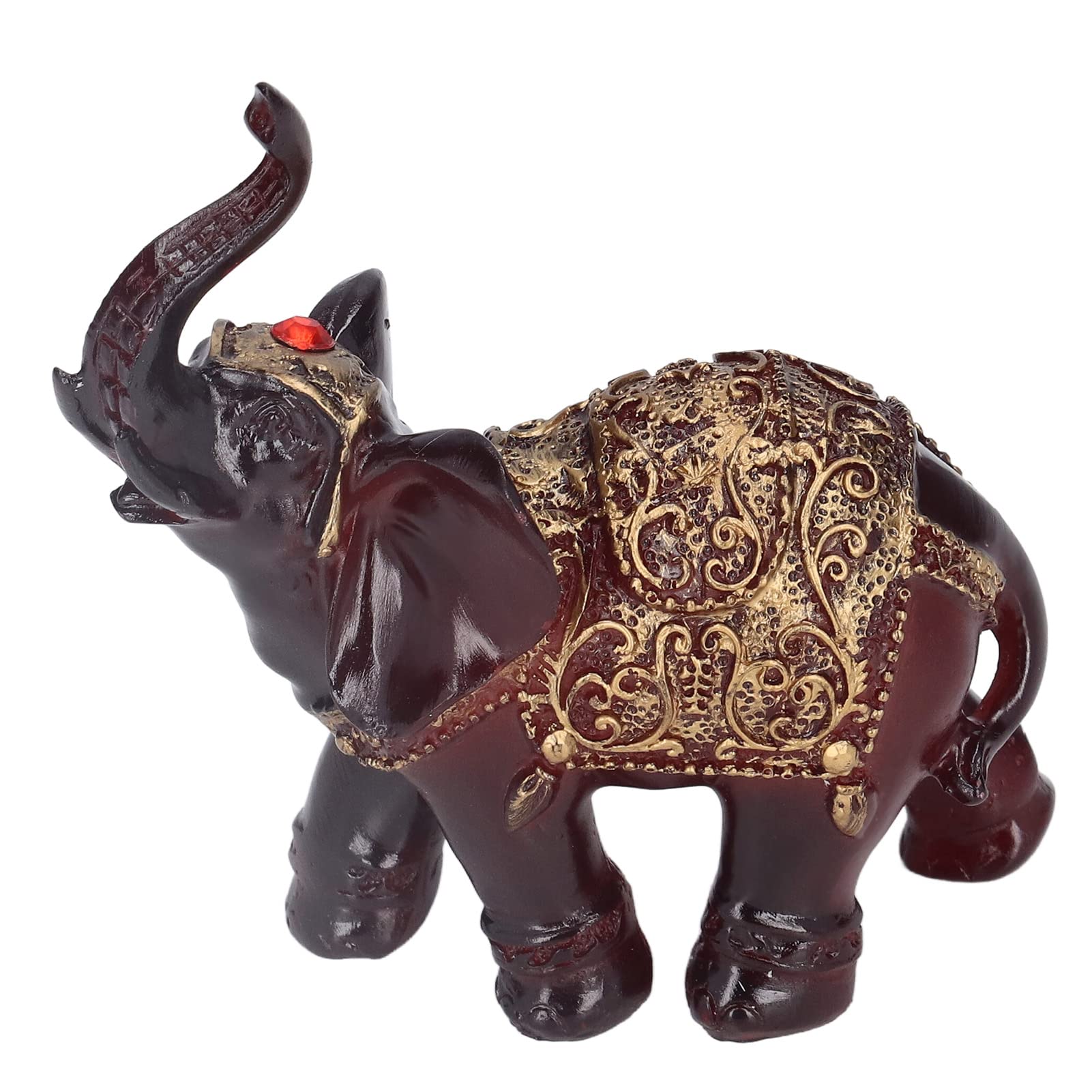 Exquisite Elephant Figurines - Durable & Delicate Texture Home Decor for Desk, Bedroom & Office - Perfect for Gifts, Feng Shui & Meditation Spaces