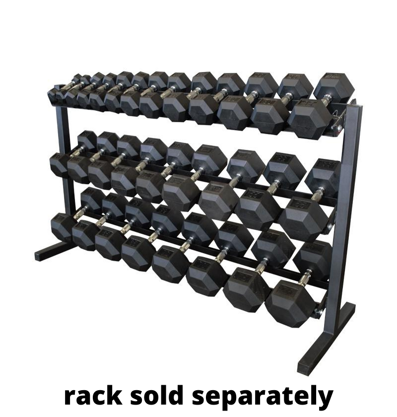 Premium Rubber Hex Dumbbell Set - 5-50lbs Weight Options for Home Gym & Strength Training - Non-Slip Grip for Safe Workouts - Perfect for CrossFit, HIIT & Muscle Building