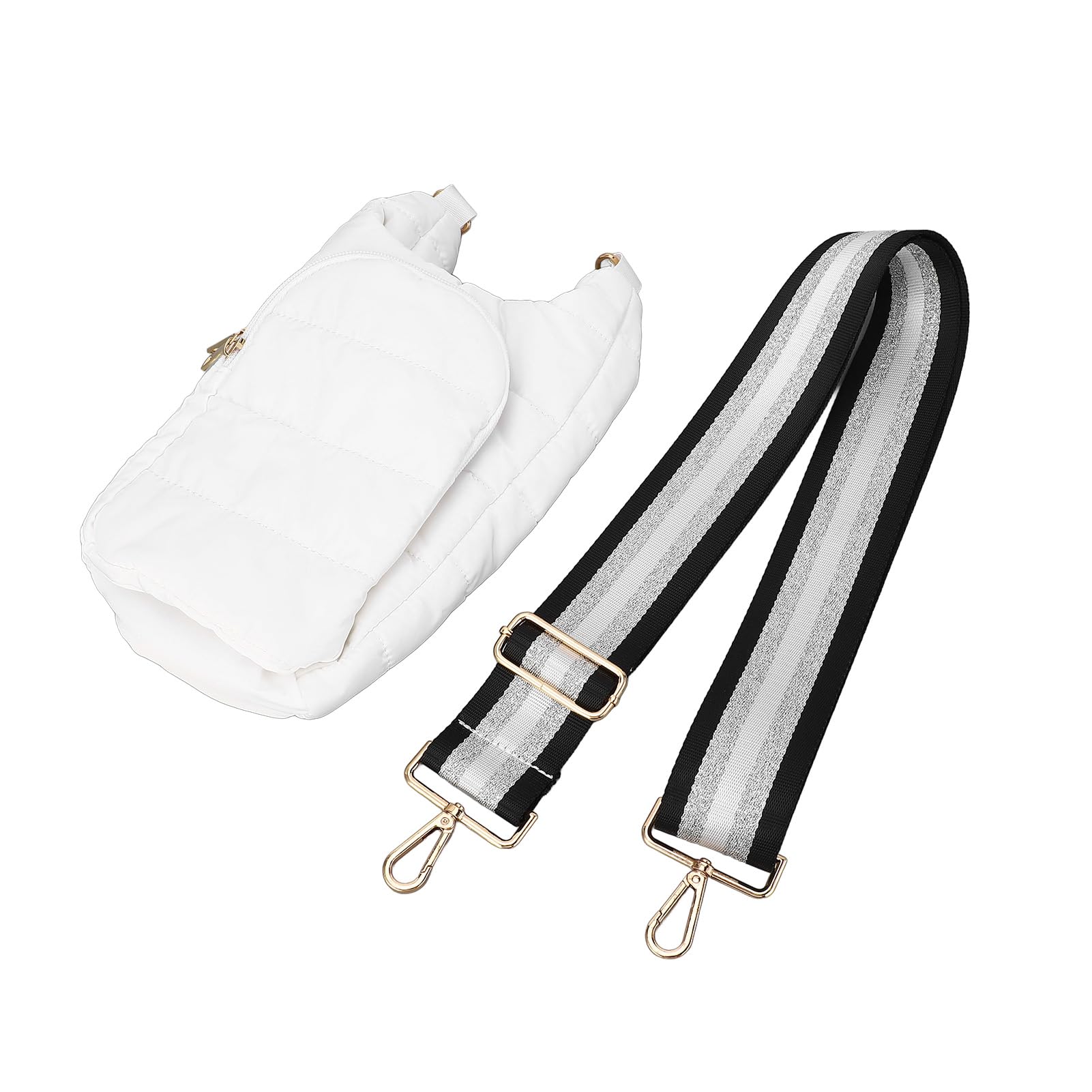 Insulated Water Bottle Pouch with Adjustable Shoulder Strap - Shockproof Carrier Bag for Walking, Hiking, and Outdoor Adventures