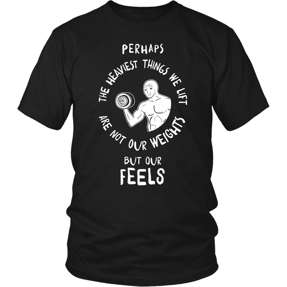 Perhaps The Heaviest Things We Lift Are Not Our Weights but Our Feelings - Motivational Gym Wall Art for Home & Office Decor
