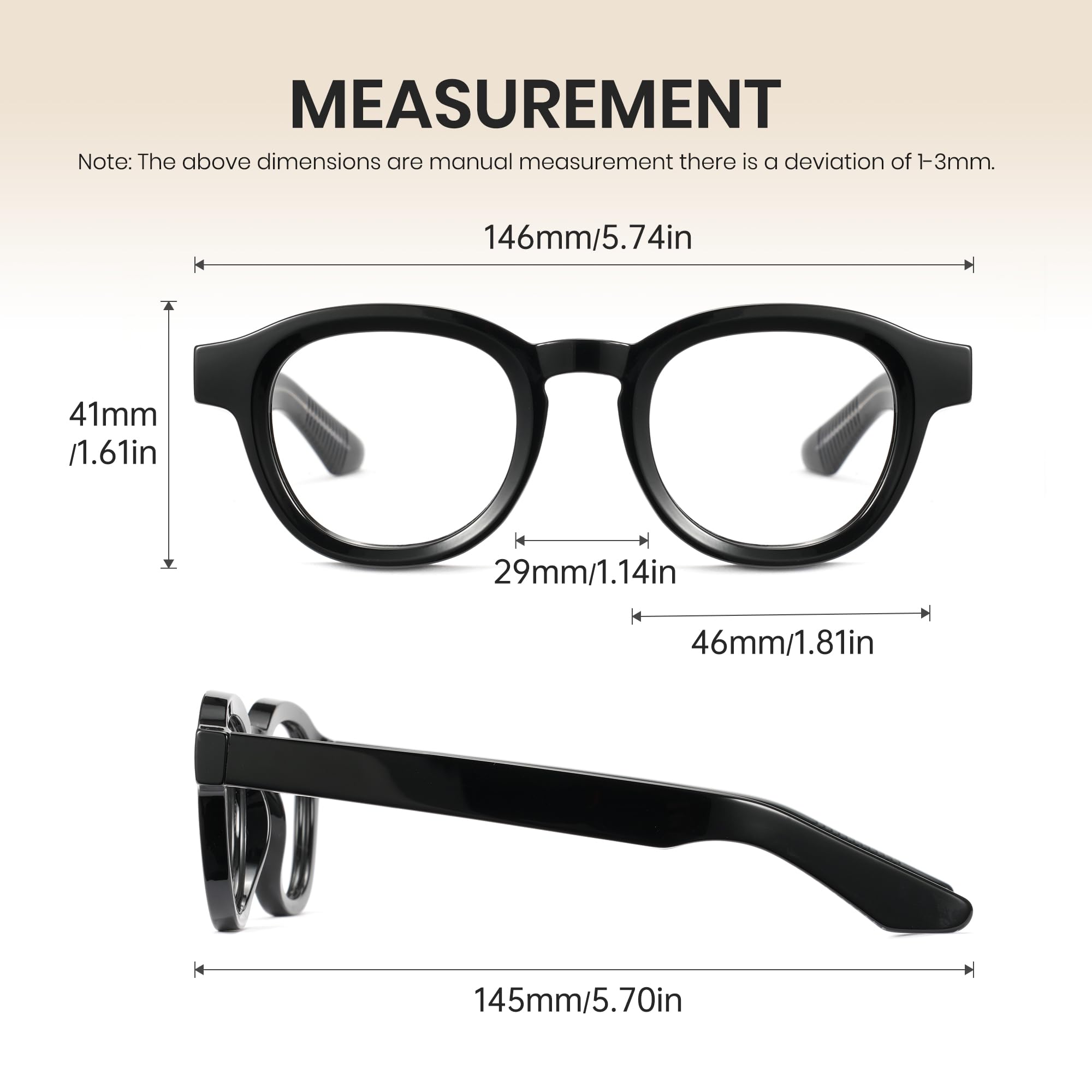 Cyxus Blue Light Blocking Glasses for Men & Women - Computer Glasses, Gaming Glasses, Screen Protection Eyewear (Model 8553) - Reduce Eye Strain for Office Work, Gaming & Digital Screen Use