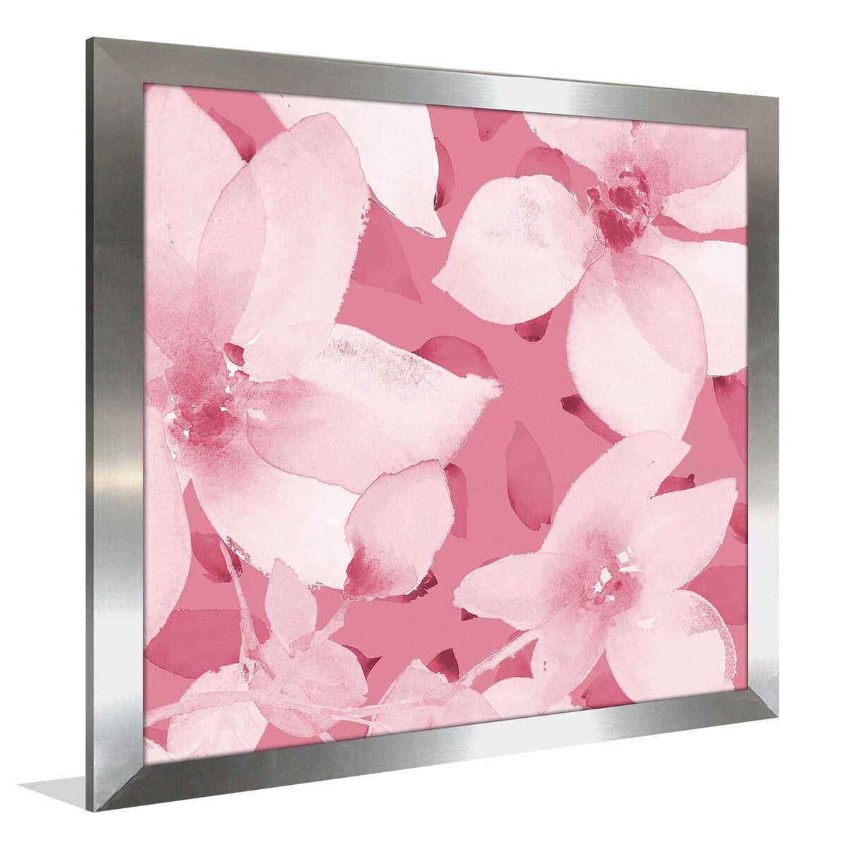 Blooming Pink Whispers I (Square) Acrylic Wall Art Print - Modern Home Decor for Living Room, Bedroom & Office