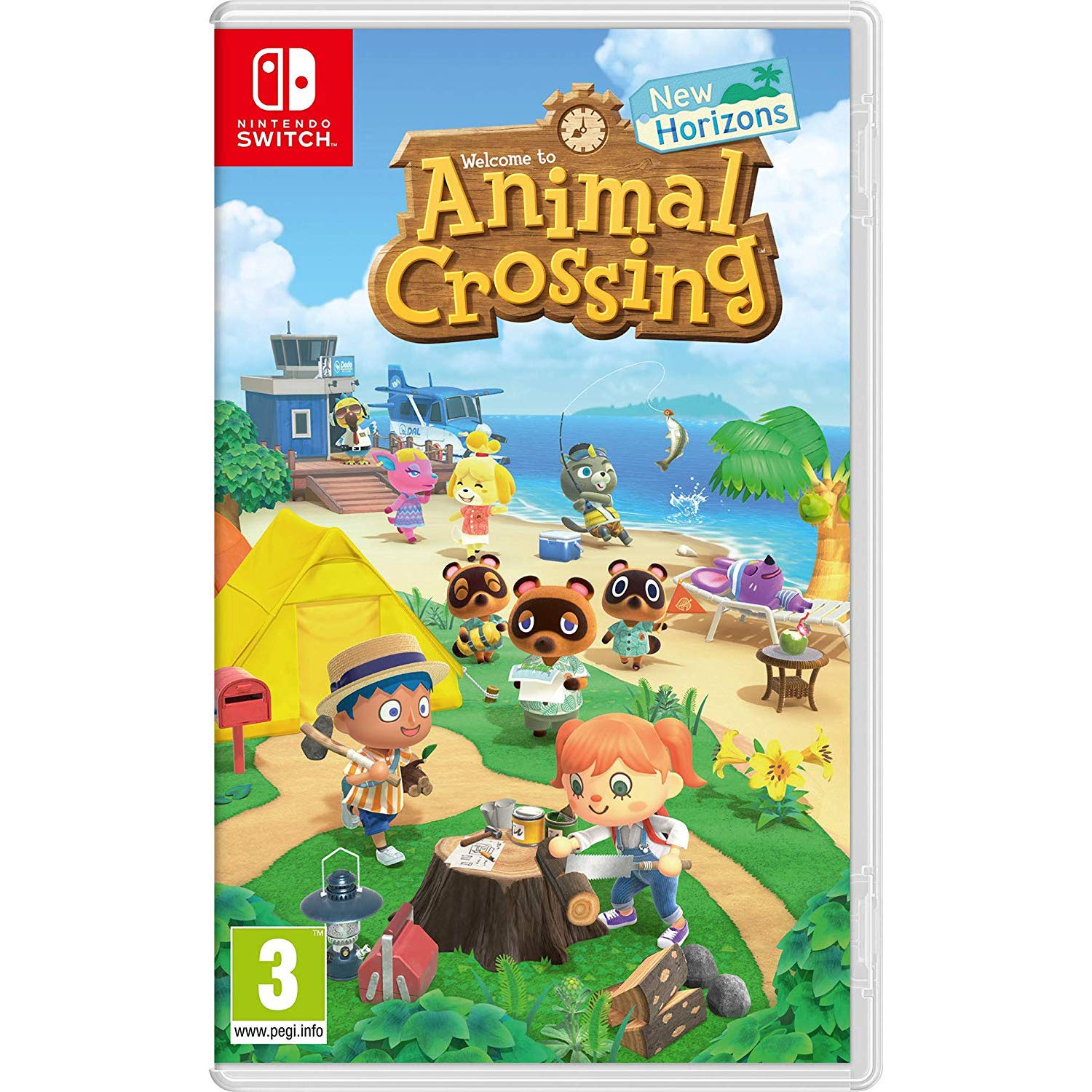 Nintendo Switch Animal Crossing: New Horizons Game - European Version - Fun Island Life Simulation for Family & Friends