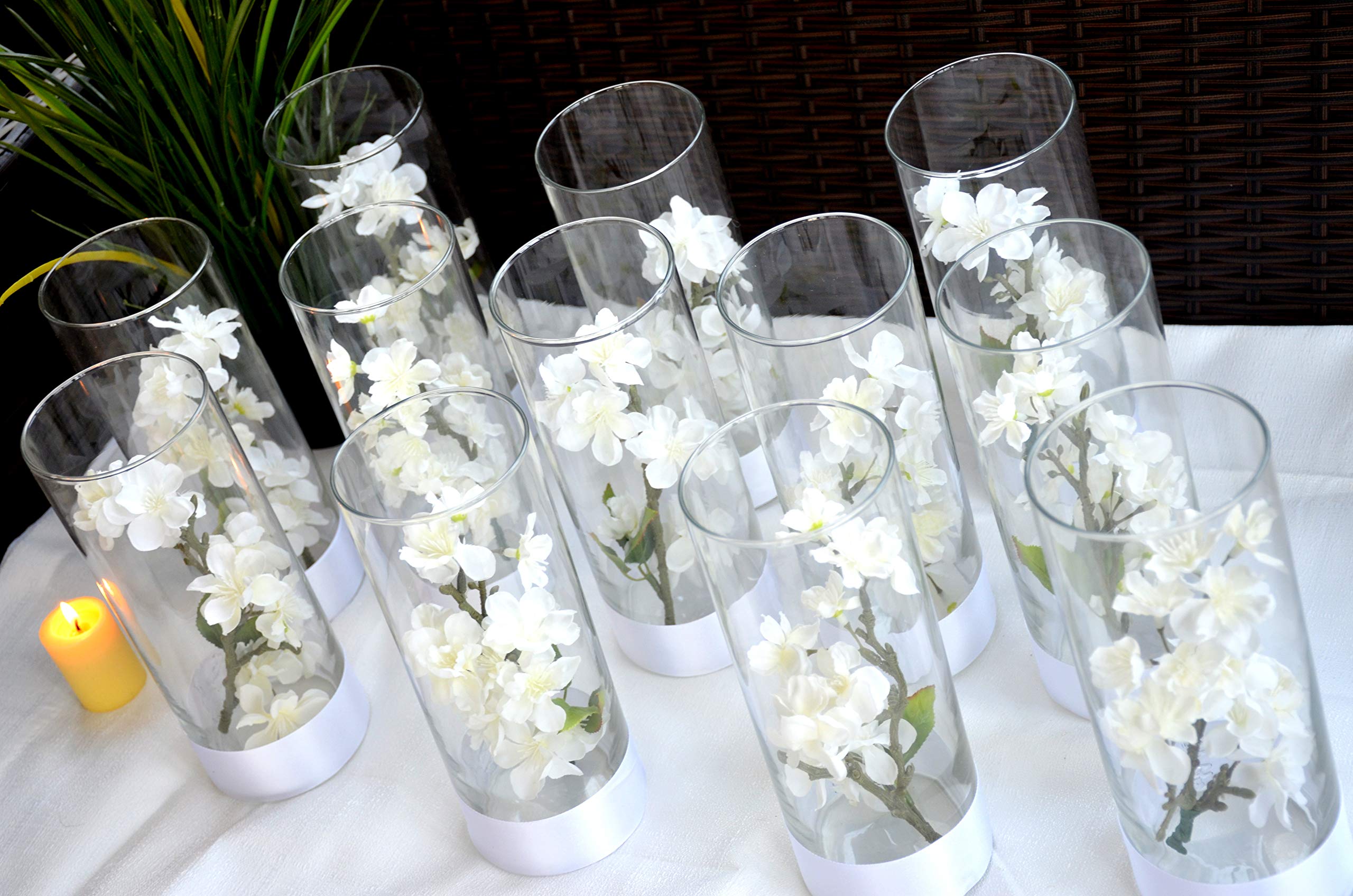 10-Piece Floral Centerpiece Set - Silk Flower Arrangement for Wedding, Bridal Shower & Party Decor | Elegant Table Decorations for Reception, Sweet 16 & Special Events