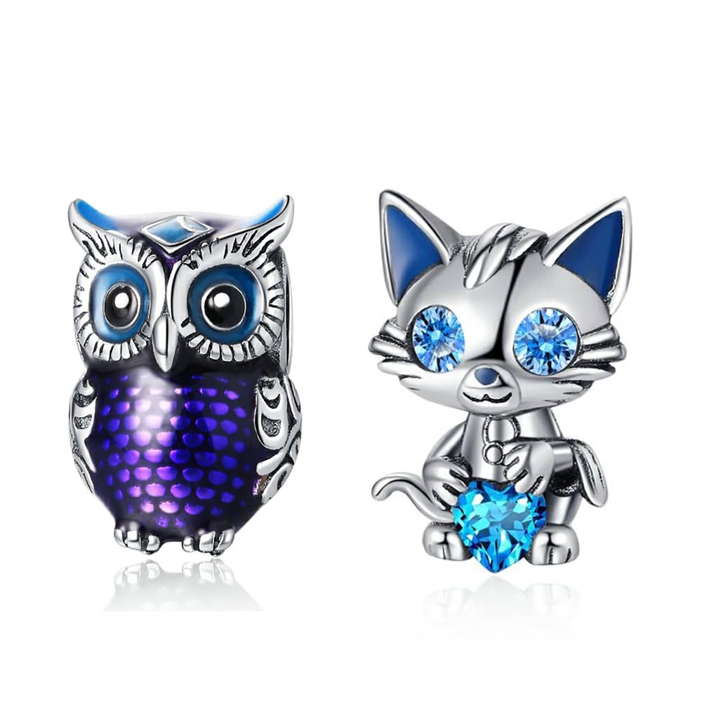 925 Sterling Silver Astronaut Animal Charms for Bracelets & Necklaces - Celestial Sun Moon Star Jewelry Gift for Women - Perfect for Everyday Wear, Birthday Gifts & Space-Themed Fashion
