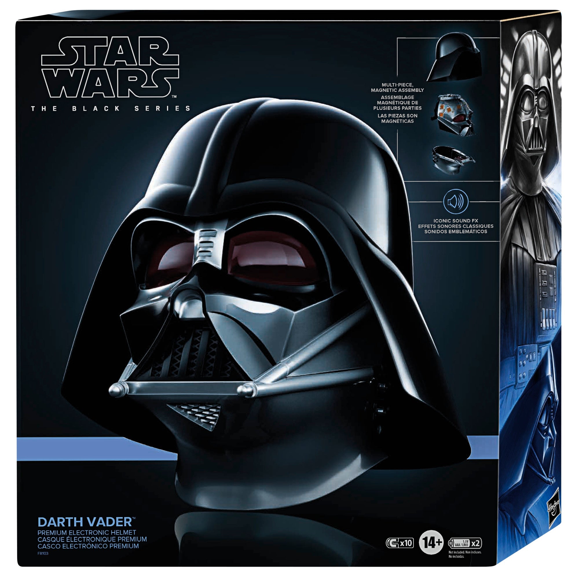 Star Wars The Black Series Darth Vader Obi-Wan Kenobi Electronic Helmet - Premium Collectible for Cosplay, Halloween Costume & Display
