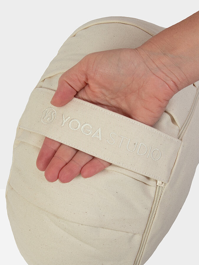 Organic Cotton Round Lotus Zafu Buckwheat Meditation Cushion - GOTS Certified for Yoga, Zen Meditation & Home Decor - Eco-Friendly & Comfortable Support for Mindful Practices