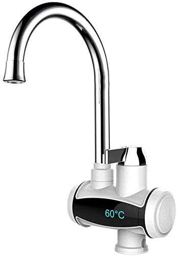 ROSG Instant Hot and Cold Water Dispenser - Electric Faucet with Temperature Display for Kitchen, Office, and RV - Side Inflow Design for Easy Installation