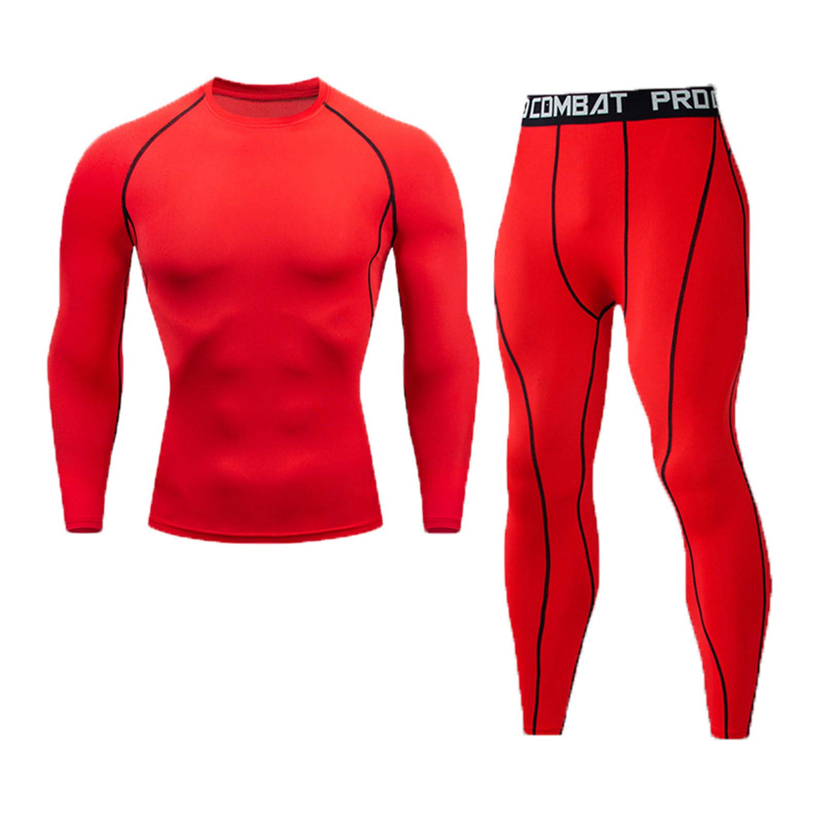 Quick Dry Thermal Long Johns for Men - Hot Tights for Fitness, Running & Outdoor Activities | Moisture-Wicking Base Layer for Cold Weather Workouts