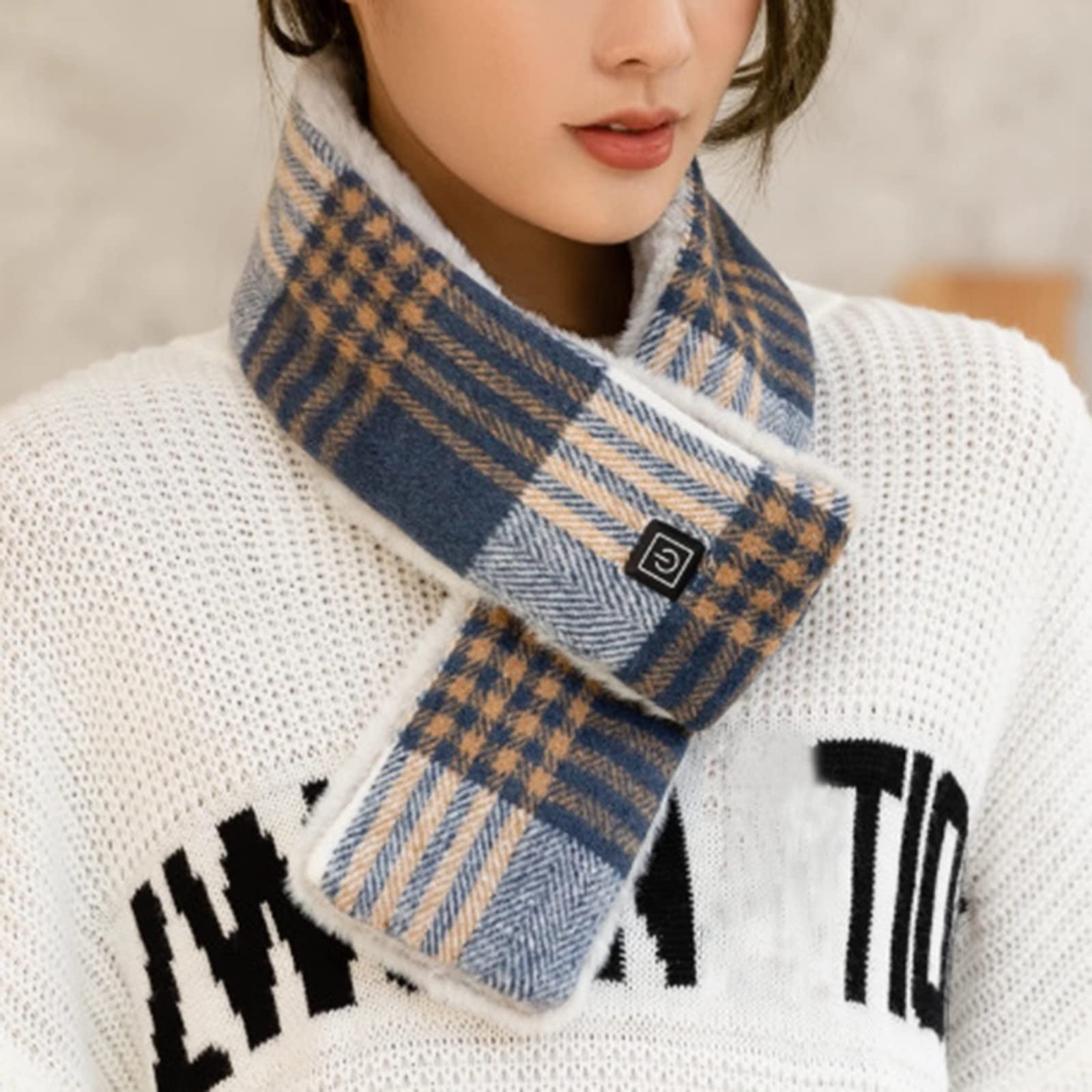 Oelaio Prime Smart USB Heating Scarf - Adjustable Neck & Shoulder Warmer for Men & Women - Perfect for Winter Outdoor Activities, Commuting & Travel