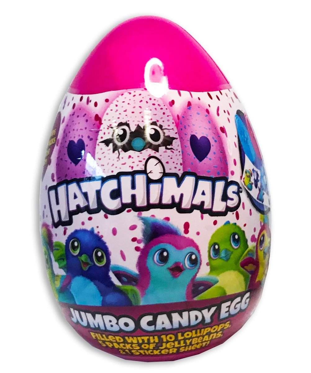 Giant Candy Filled Hatchimal Eggs - 4.23oz (Pack of 6) | Fun Surprise Treats for Kids Birthday Parties, Easter Egg Hunts & Classroom Rewards