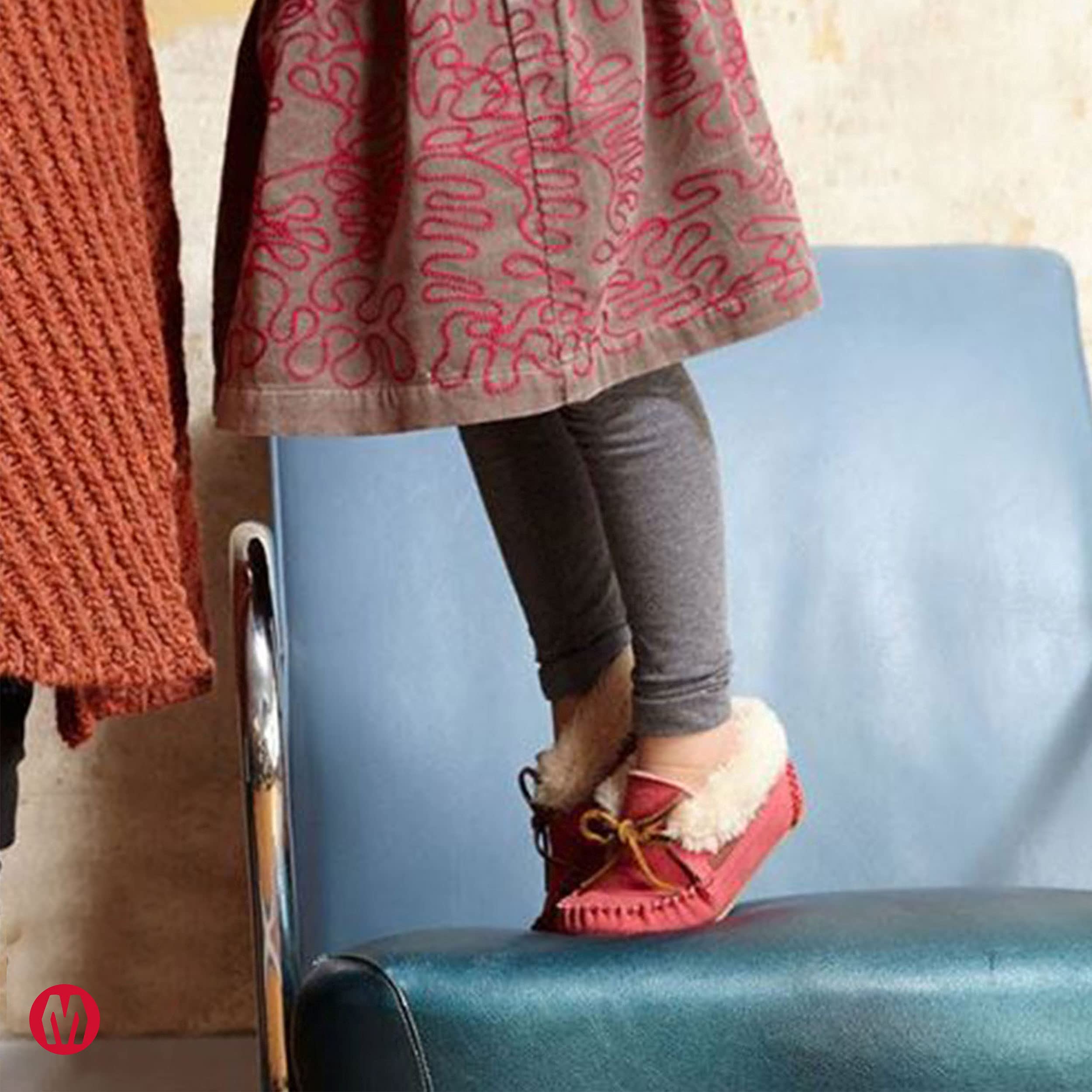 Minnetonka Charley Bootie for Toddler, Little Kid & Big Kid - Soft Leather Moccasin Shoes for Boys & Girls - Perfect for School, Play & Outdoor Adventures