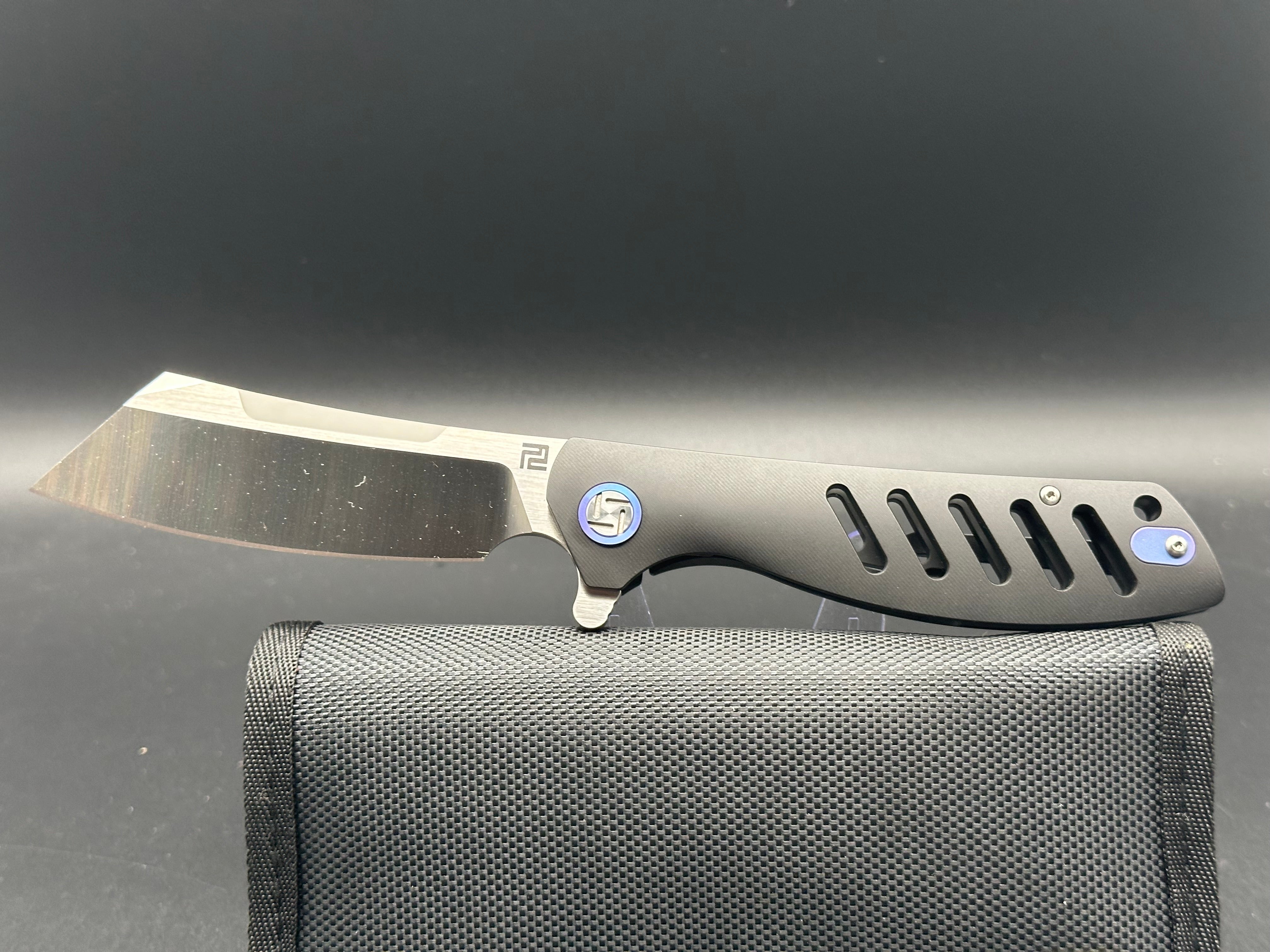 Artisan Cutlery 1815G BKM Tomahawk Tactical Pocket Knife - M390 Steel Wharncliffe Blade (3.8