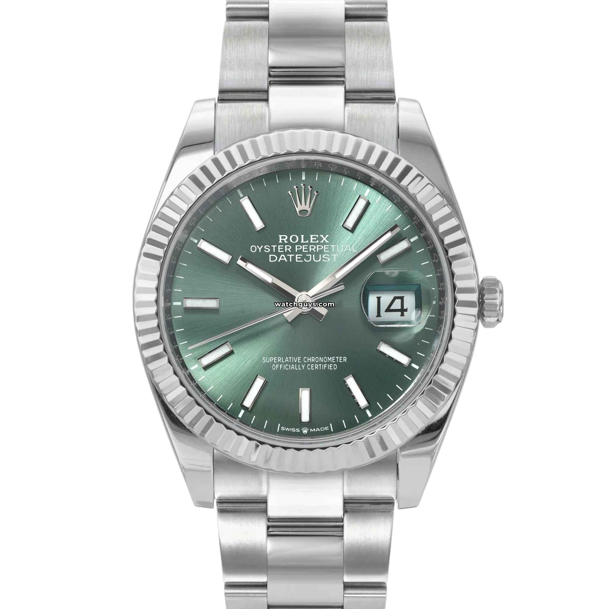 Rolex Datejust 126334 Men's Watch - 41mm Stainless Steel, Green Dial, Oyster Bracelet - Luxury Dress Watch for Business & Formal Occasions