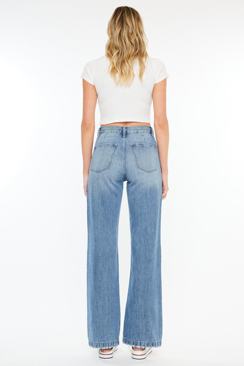 Hilo Ultra High Rise 90's Flare Jeans for Women - Vintage Retro Stretch Denim Pants | Perfect for Casual Outfits, Date Nights & 90s Themed Parties
