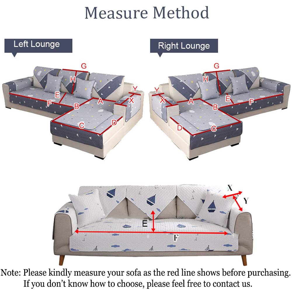Premium Velvet Sofa Cover - Anti-Slip Stretch Sectional Couch Cover for Pets (36