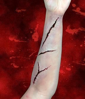 Woochie Latex Cuts Set - Realistic Fake Wound Makeup Kit for Halloween, Cosplay & Special Effects - Professional SFX Prosthetics for Horror Costumes & Theater Productions