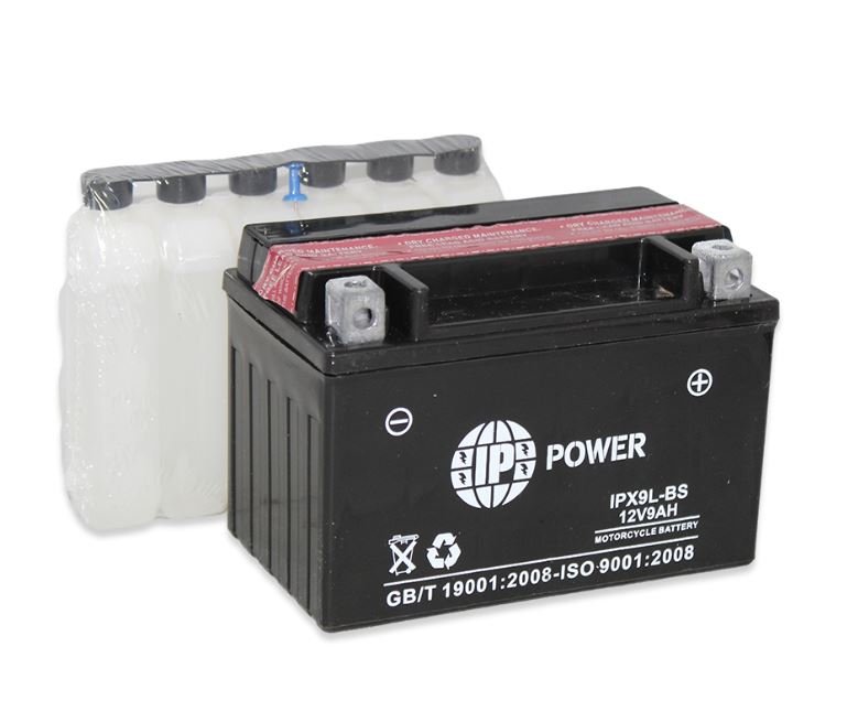 YTX9-BS Replacement Battery - IPX9L BS AGM Motorcycle Battery - High-Performance & Durable for ATVs, Motorcycles, and Powersports Vehicles - Perfect for Off-Roading and Adventure Riding