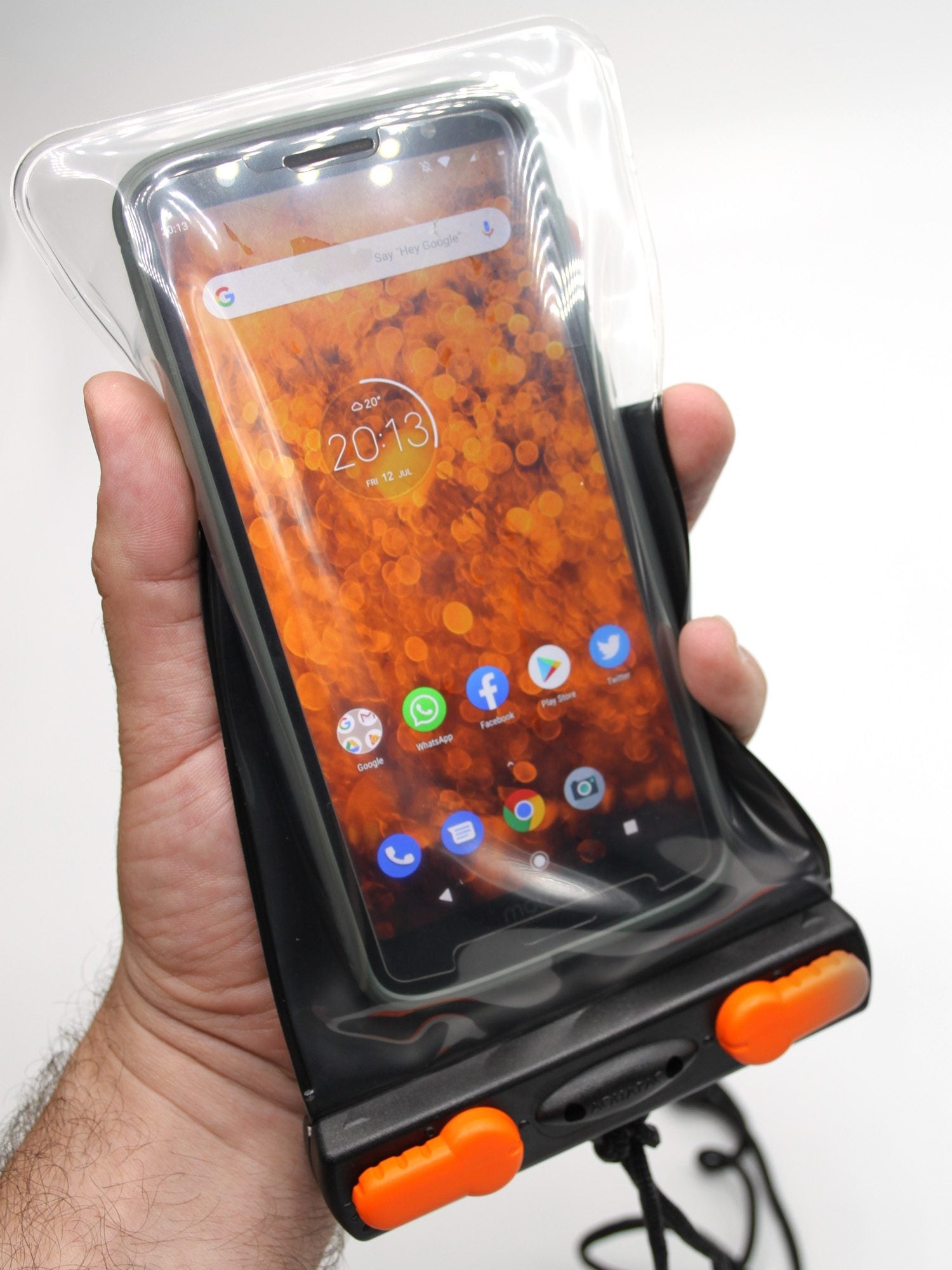 Aquapac Economy Waterproof Phone Case - Black (018) | IPX8 Certified | Perfect for Swimming, Kayaking & Outdoor Adventures