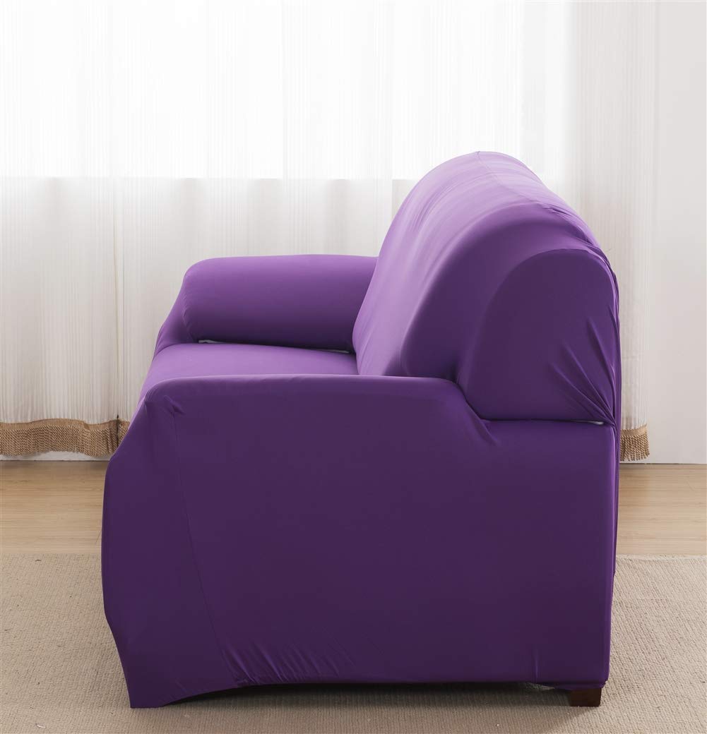 Oncefirst 1-Piece Stretch Sofa Cover - Polyester Spandex Fabric Slipcover for Armchair, Loveseat & Couch (76