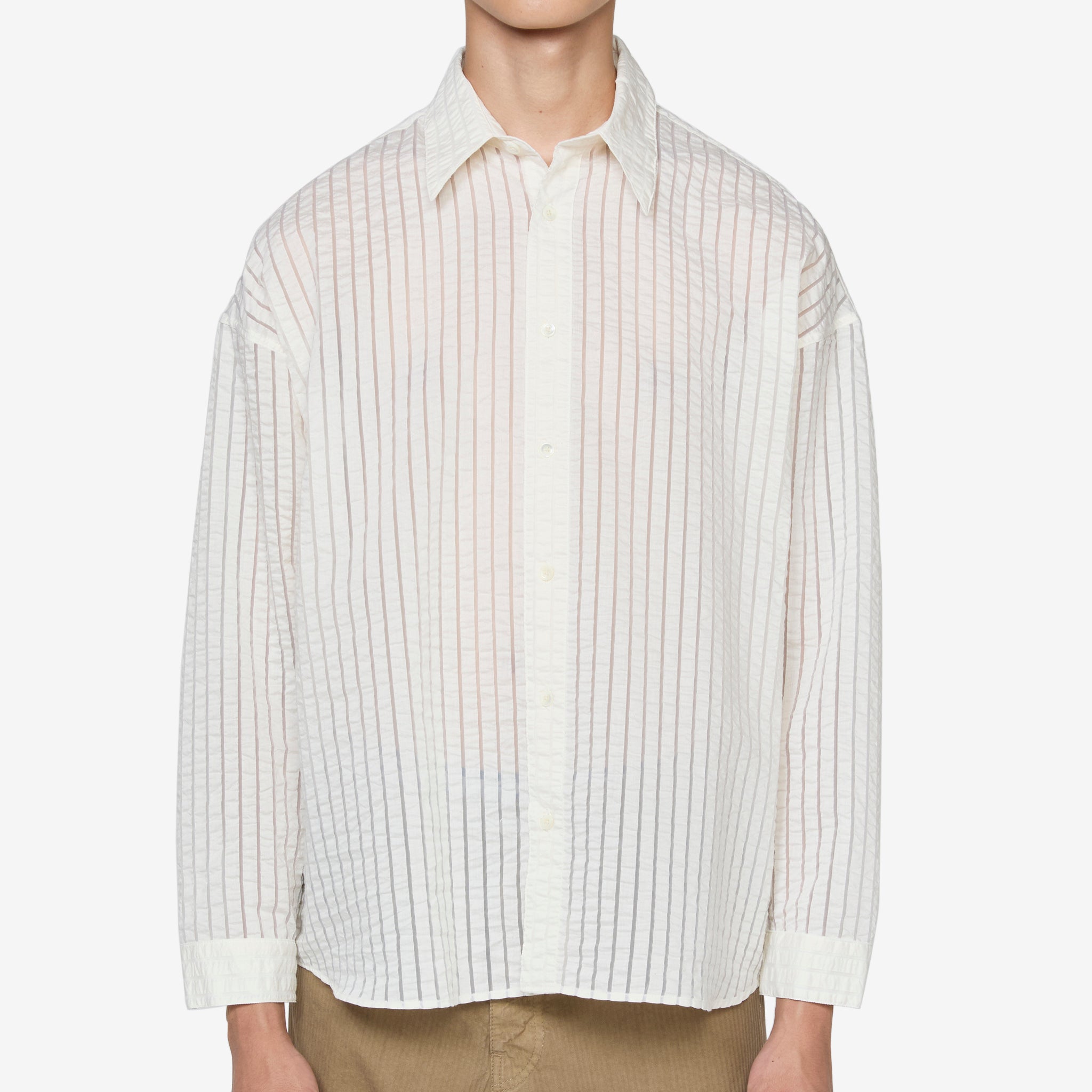 Stable Shirt Off White - Premium Quality Men's Casual Shirt for Everyday Wear | Perfect for Office, Dating & Outdoor Activities