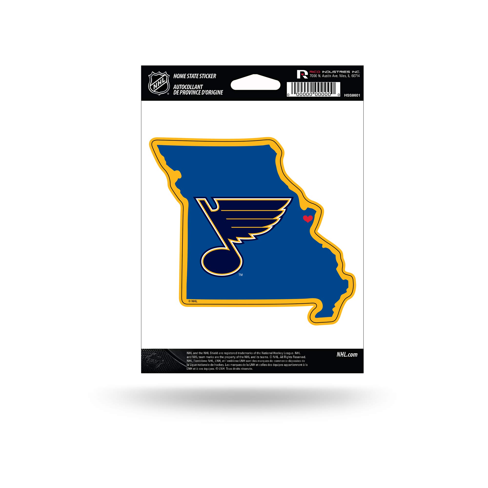 Official NHL Team Logo Stickers - State Pride Decals for Cars, Laptops, Water Bottles - Perfect for Fans, Gifts & Game Day Decor