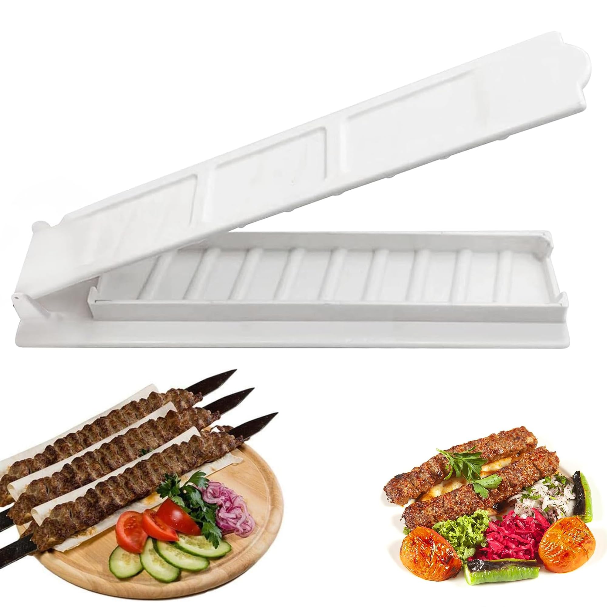 SEABABOO Kebab Maker - Manual Kebab Machine for BBQ, Grilling & Outdoor Cooking - Perfect for Home Kitchens, Family Gatherings, Picnics & Camping Trips