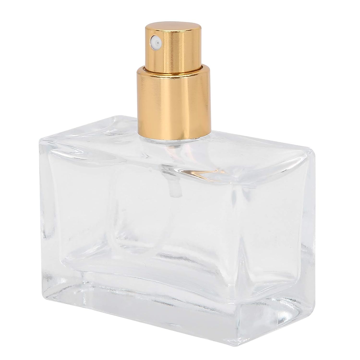 30ml Empty Refillable Glass Bottle with Spray Pump & Royal Cap - Perfect for DIY Perfume, Essential Oils, Blends, Rose Water - Ideal for Travel, Home Fragrance & Skincare