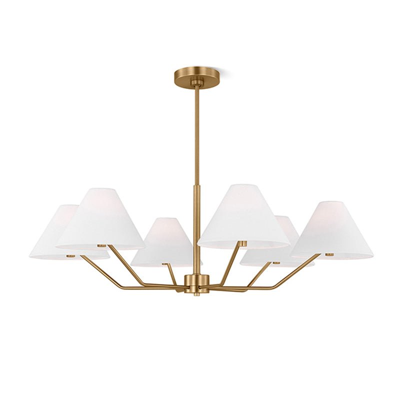 Burke Chandelier - Elegant Crystal Ceiling Light Fixture for Dining Room & Living Room | Modern Home Decor Lighting