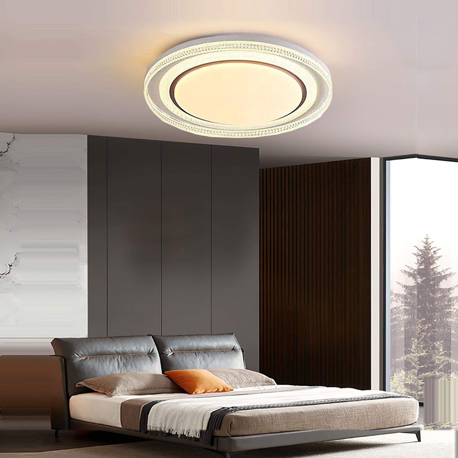 Milagro Modern Ceiling Light Fixture - Energy Efficient LED Flush Mount for Bedroom, Living Room & Kitchen - Dimmable Bright Lighting for Home & Office