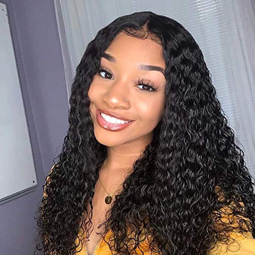 28IN Black Curly Synthetic Wig for Women - Natural Looking Heat Resistant Hairpiece for Cosplay, Halloween & Daily Wear