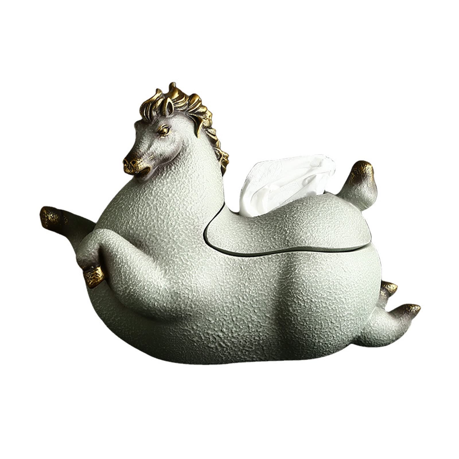 Creative Resin Tissue Box Cover - Decorative Tissue Holder for Home & Office - Elegant Dining Table Accessory for Living Room, Bedroom, and Bathroom
